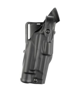 Safariland Model 6360 ALS/SLS Mid-Ride Level III Retention Duty Holster, Fits Glock 17/22 With Light, Right Hand, Plain Black STX