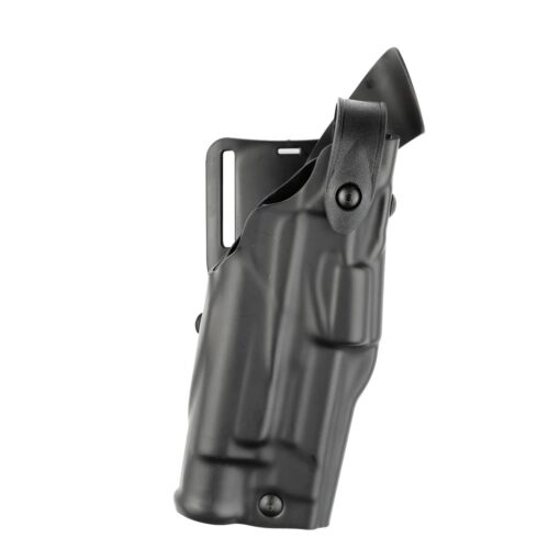 Safariland Model 6360 ALS/SLS Mid-Ride Level III Retention Duty Holster, Fits Glock 17/22 With Light, Right Hand, Plain Black STX