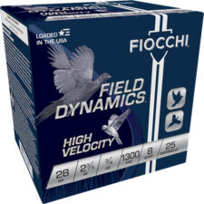FIOCCHI 28GA 2.75" 3/4OZ #8 - 1300FPS 25RD 10BX/CS
