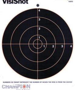 Champion VisiShot Targets 8" Bull's Eye Target - 8.5" X 11" 10/Pack