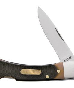 Old Timer Bearhead Folding Knife 3" Blade Black