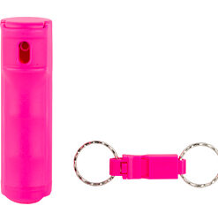 SABRE SPRAY KEY RING/WHISTLE .54 PNK