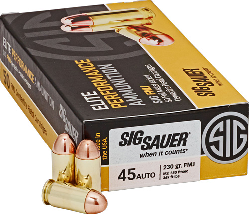 SIG 45 ACP 230GR FMJ - 50RD 20BX/CS