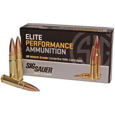 Sig Sauer Elite Supersonic Performance Match Rifle Ammunition .300 AAC Blackout 125 gr OTM 2200 fps 20/ct