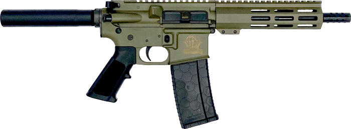 GLFA AR15 PISTOL 223 WYLDE - 7.5" NITRIDE BARREL OD GREEN 1 GLFA AR15 PISTOL 223 WYLDE - 7.5" NITRIDE BARREL OD GREEN