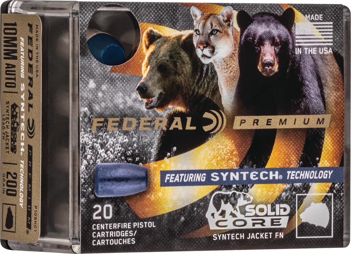 Federal Solid Core Handgun Ammunition 10mm Auto 200 gr TSJ 20/ct 1 Federal Solid Core Handgun Ammunition 10mm Auto 200 gr TSJ 20/ct