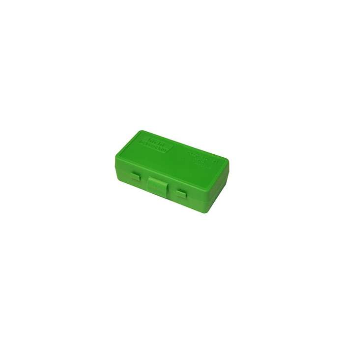 MTM CASE GARD FLIP-TOP BOX CARTRIDGE 41/44 50-RD CLR GREEN ( 24 PER CASE )