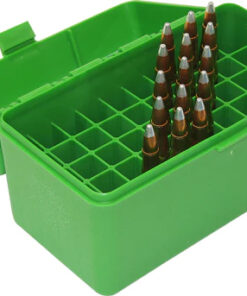 MTM CASE GARD FLIP-TOP BOX CARTRIDGE 375 REM ULTRA 50RD GREEN ( 24 PER CASE )