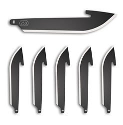 OD EDGE DROP-PT 2.5" BLADE 6PK BLK
