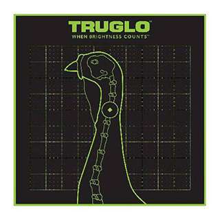 TRUGLO TRU SEE TARGET FLUORESCENT GRN TURKEY 12"X12" 6- PK ( 6 PER CASE )