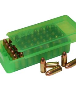 MTM Side Slide Handgun Ammo Box 45 ACP Clear Green