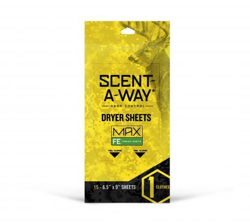 Hunters Specialties Scent-A-Way Dryer Sheets - Fresh Earth 15/pk