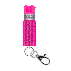 SABRE JEWELED SPRAY W/KEY RING PINK