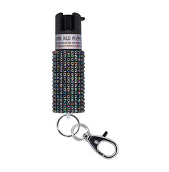 SABRE JEWELED SPRAY W/KEY RING BLK