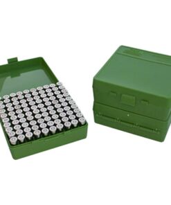 MTM P-100-45 Flip-Top Ammo Box 40 10mm 45 ACP 100 Rounds Green