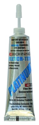 BOHNING GLUE FLETCH-TITE - PLATINUM 3/4OZ TUBE 1 BOHNING GLUE FLETCH-TITE - PLATINUM 3/4OZ TUBE
