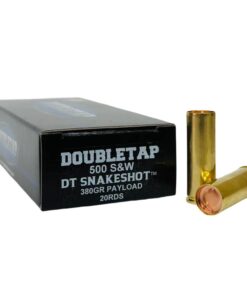 Double Tap DT Snake Shot Handgun Ammunition .500 S&W 380gr #9 Shot 1000 fps 20/ct