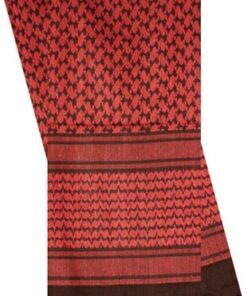 RED ROCK SHEMAGH HEAD WRAP - RED/BLACK