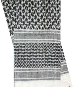 RED ROCK SHEMAGH HEAD WRAP - WHITE/BLACK
