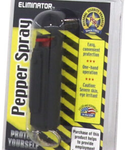 PSP PEPPER SPRAY w/ BLACK HARD - CASE W/ KEY RING 1/2 OZ.