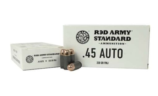 Red Army Standard .45 Auto, 230gr, Lead Core FMJ, Steel Case, 50rd Box