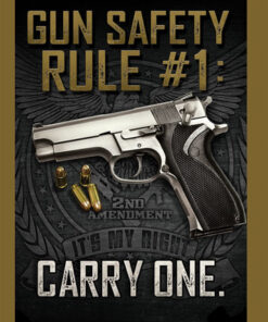 RIVERS EDGE SIGN 12"x17" - "GUN SAFETY"