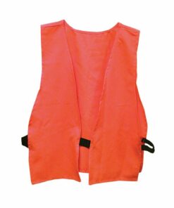 Primos Safety Vest Hunter Orange Adult Size Logo On Back Poly Bag