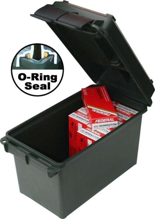 MTM AMMO CAN 50 CALIBER BLACK 7.4 IN X 13.5 IN X 8.5 IN( 6 PER CASE )