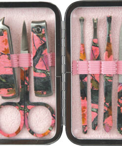 RIVERS EDGE WOMENS 7-PIECE - MANICURE SET PINK CAMO