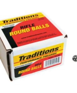 TRADITIONS MUZZLELOADING REVOLVER LEAD ROUND BALL 36 CAL 375 DIA 100/PK ( 6 PER CASE )