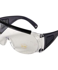 Allen Fit Over Shooting Glasses Black Frames with Clear Lens