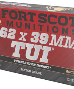 FORT SCOTT 7.62X39 117GR TUI - SOLID COPPER 20RD 10BX/CS