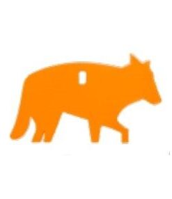 Champion Impact Steel Hanging Animal Targets 1/4" Coyote Orange