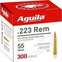 AGUILA AMO 223 REM BULK PACK 55GR FMJ 300RD (4 BOXES PER CASE)