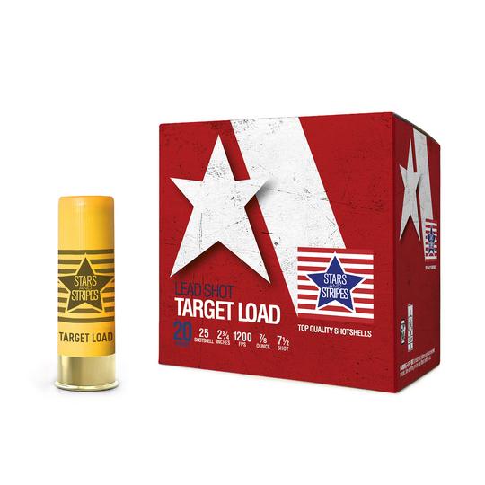PPU Stars & Stripes Target Shotshells 20ga 2-3/4" 7/8oz 1200 fps #8 25/ct 1 PPU Stars & Stripes Target Shotshells 20ga 2-3/4" 7/8oz 1200 fps #8 25/ct