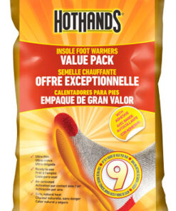 HOTHANDS INSOLE FOOT WARMER 5 - PAIRS PER BAG 9 HOUR W/ADHSV