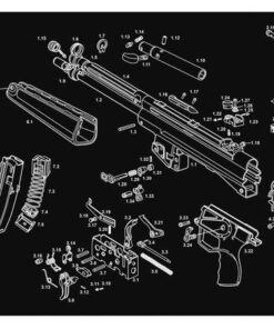 TekMat 12x36 Gun Cleaning Mat - Heckler & Koch MP5