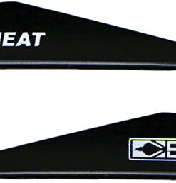 BOHNING HEAT VANE 2.5" - SOLID BLACK 36PK