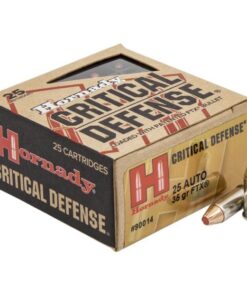 Hornady Critical Handgun Ammunition .25 Auto 35 gr FTX 900 fps 25/ct
