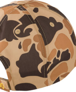 BROWNING RIMFIRE CAP BUCKMARK - LOGO VINTAGE TAN CAMO VELCRO