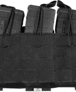 GREY GHOST GE TRIPLE MAG PANEL - 5.56 MAG POUCH LAMINATE BLACK