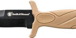S&W KNIFE FDE BOOT KNIFE 2.75" - BLADE W/FDE SHEATH & CLIP