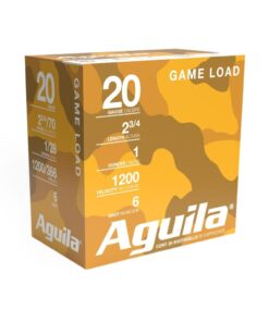 Aguila High Velocity Shotshells 20 ga 2-3/4" 1oz 1220 fps #6 25/ct
