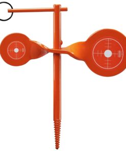Champion Rimfire Screw-In Double Gong Spinner Target Steel Orange