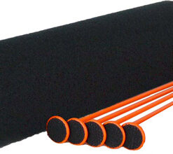 GSS SMALL RIFLE ROD KIT 5 ORNG - RIFLE RODS .22 CAL 19"X15"