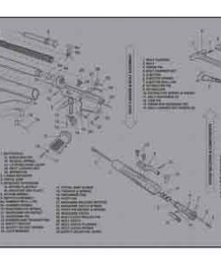 TEKMAT ARMORERS BENCH MAT - 12"X36" AR-15 GREY
