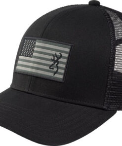 BROWNING CAP GLORY MESH SNAP - BACK AMER FLAG PATCH BLK OSFM