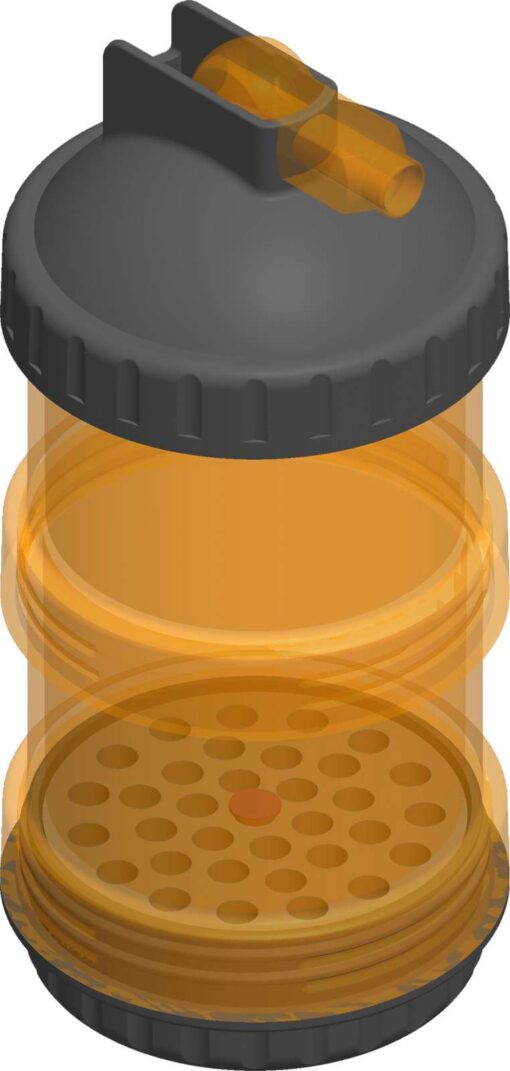 CVA MUZZLELOADING ANTI STATIC POWDER POD AND PRIMER STORAGE ( 3 PER CASE )