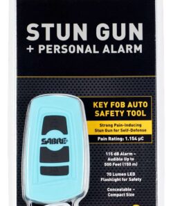 SABRE KEY  FOB STUN GUN 1.154 UC TEAL STUN GUN 115 DB ALARM
