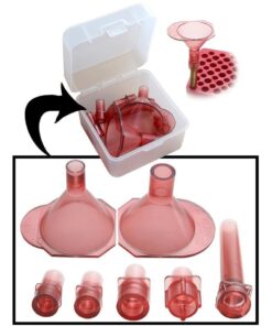 MTM Universal Powder Funnel Kit 17 to 500 S&W Clear Red